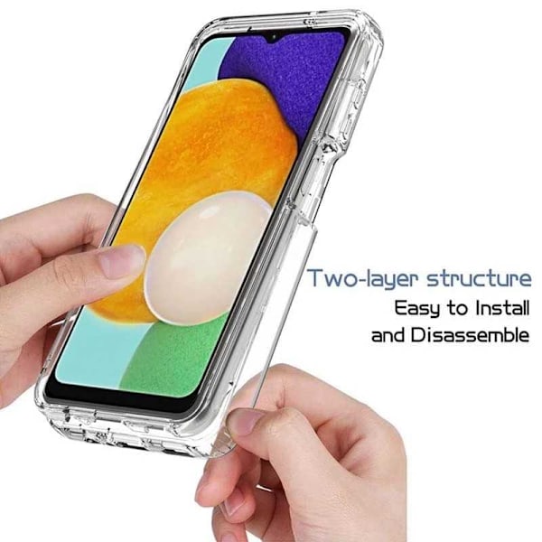 360° Heltäckande & Stötdämpande Skal Samsung A13 5G / A04s Transparent