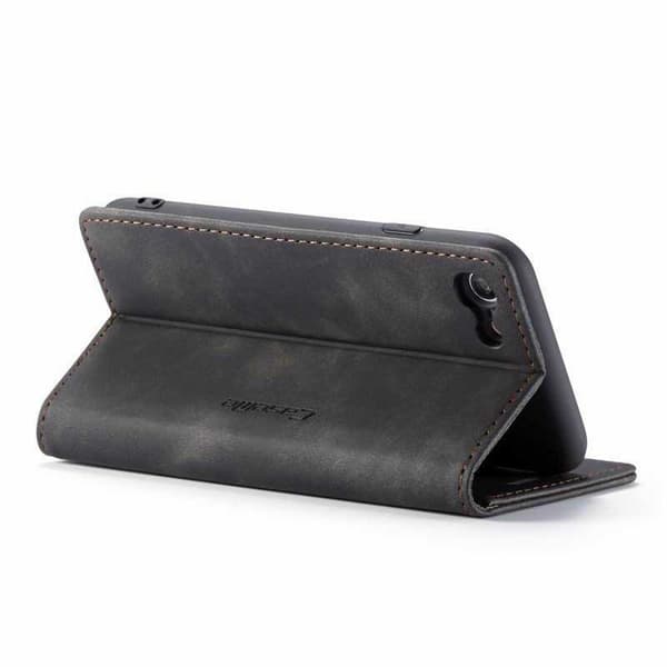 iPhone 7 Elegant Flipfodral CaseMe 3-FACK Svart