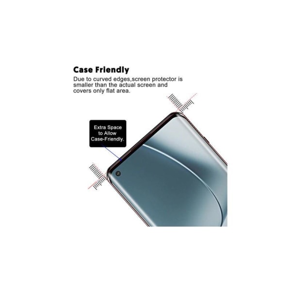 OnePlus 10 Pro FullFrame 3D 0,26 mm 9H herdet glass Transparent