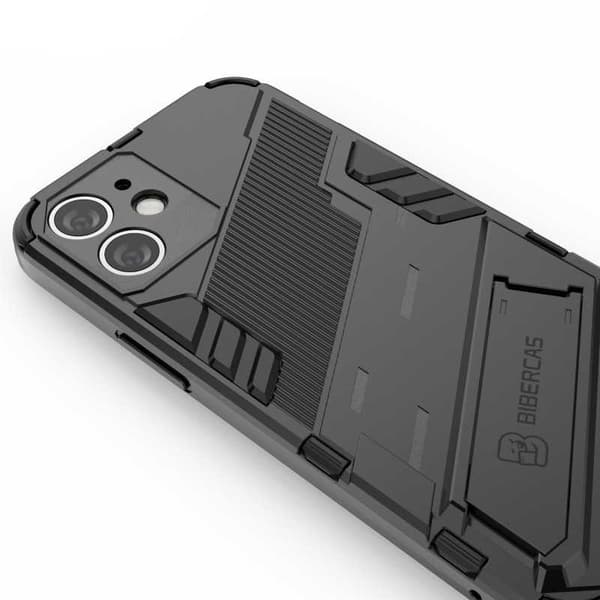 iPhone 12 Mini Iskunkestävä kotelo jalustalla ThinArmor V2 Orange