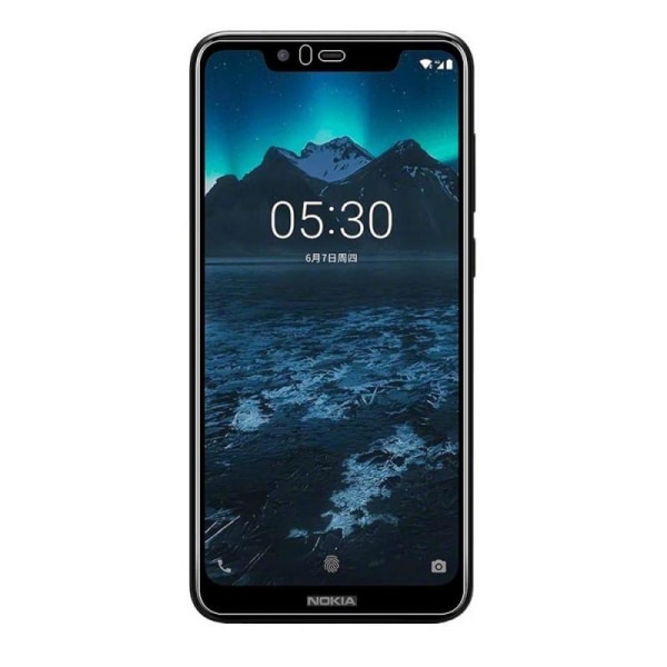 Nokia 5.1 Härdat Glas 0.26mm 2.5D 9H Fullframe Transparent