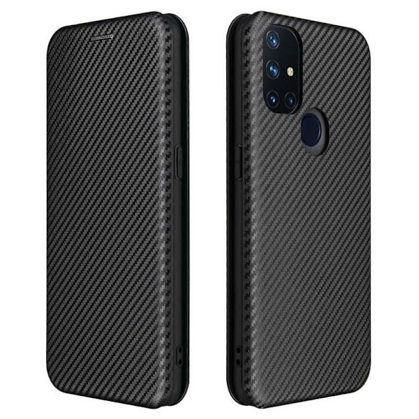 OnePlus Nord N10 Flip Case -korttipaikka CarbonDreams Black