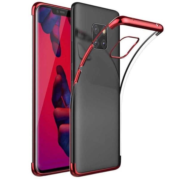 Mate 20 Pro Stötdämpande Gummiskal V2 (LYA-L29) Röd