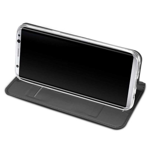 Samsung S8 FlipfodralSkin Pro lyhyellä radalla Svart