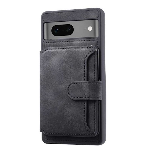 Google Pixel 6a Stöttåligt Premium Skal RFID 7-FACK Solid V6 Nordcell™ Svart