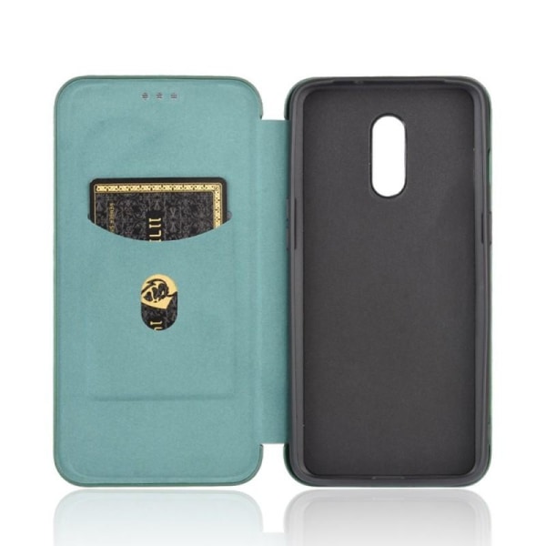 OnePlus 7 Flip Case -korttipaikka CarbonDreams Green Green