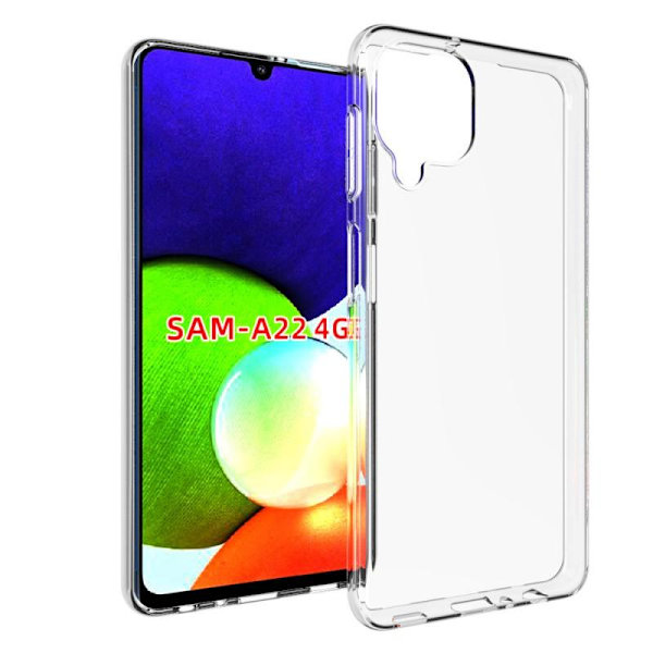 Samsung A22 4G iskuja vaimentava silikonikotelo Simple Transparent