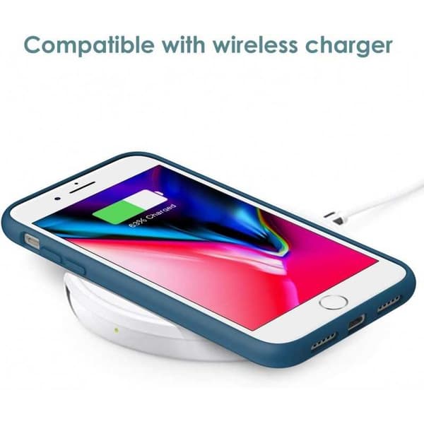 Gummibelagt Stöttåligt Skal iPhone 7 Plus / 8 Plus - Blå