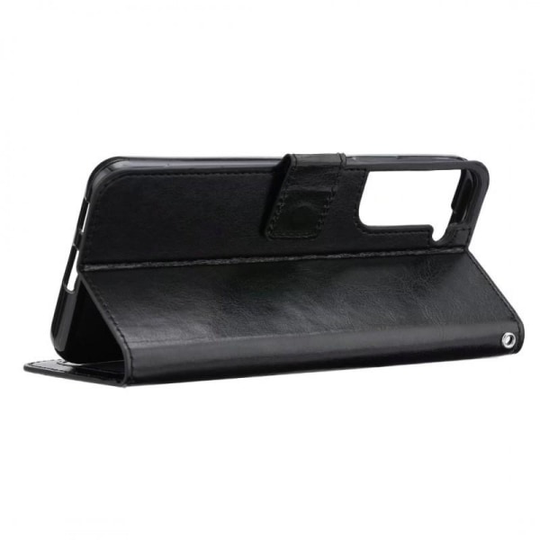 Samsung S23 Wallet Case PU-nahkainen 4-POCKET Black