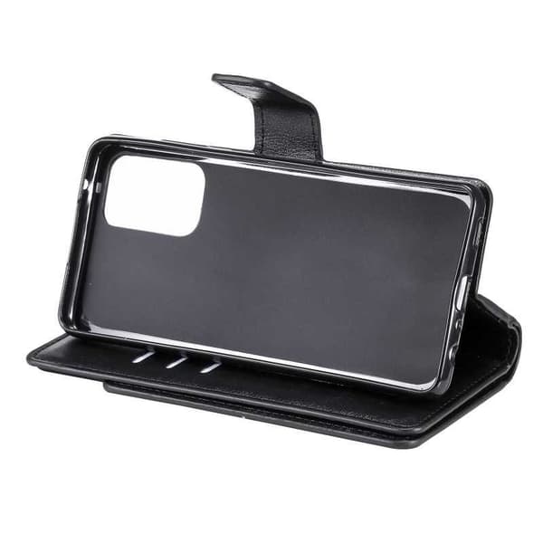 Samsung A71 4G Praktisk Plånboksfodral med 12-Fack Array V4 Black