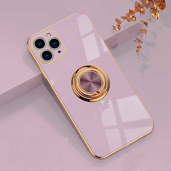 iPhone 11 Pro Elegant & stødsikkert cover med ringholder fejlfri Svart