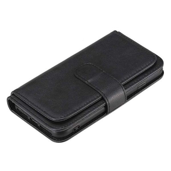 iPhone 6S Praktisk Plånboksfodral med 11-Fack Array V2 Svart