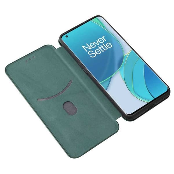 OnePlus 9 Pro Flip Case -korttipaikka CarbonDreams Green Green