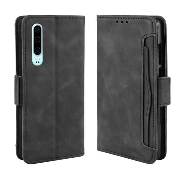 Huawei P30 Plånboksfodral PU-Läder 6-FACK Winston V3 Svart