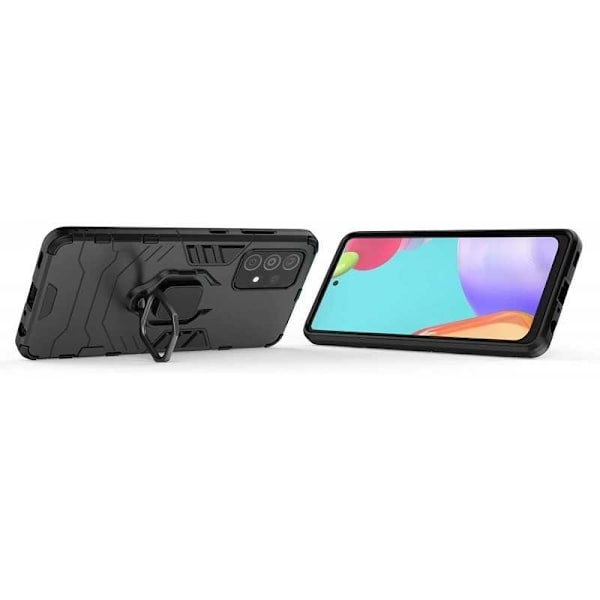 Samsung A23 5G iskunkestävä kotelo ThinArmor sormustelineellä Black