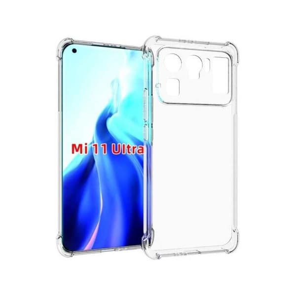 Xiaomi Mi 11 Ultra Iskunvaimennus Silicone Case Shockr Transparent