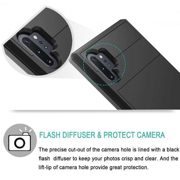 Samsung Galaxy Note 10 stødsikkert cover med kortrum Black