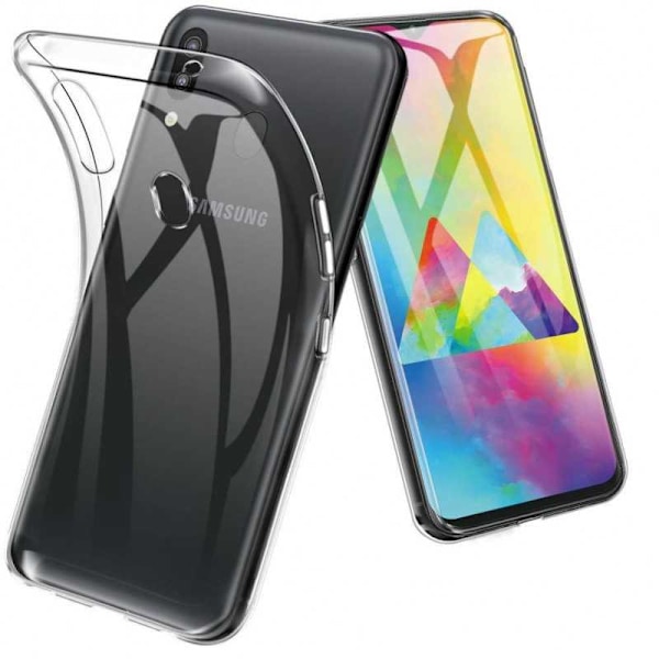 Samsung M20 Stöttåligt Genomskinligt Skal Simple Transparent