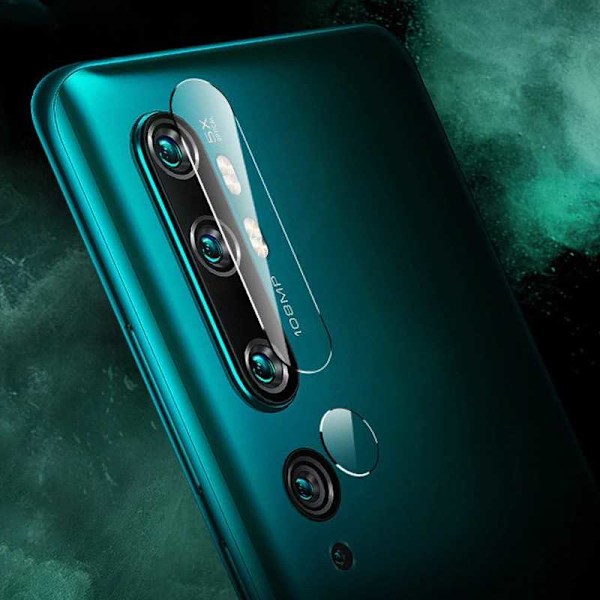 Xiaomi Mi Note 10 / 10 Pro Kamera Skydd Linskydd Flexibelt Glas Svart