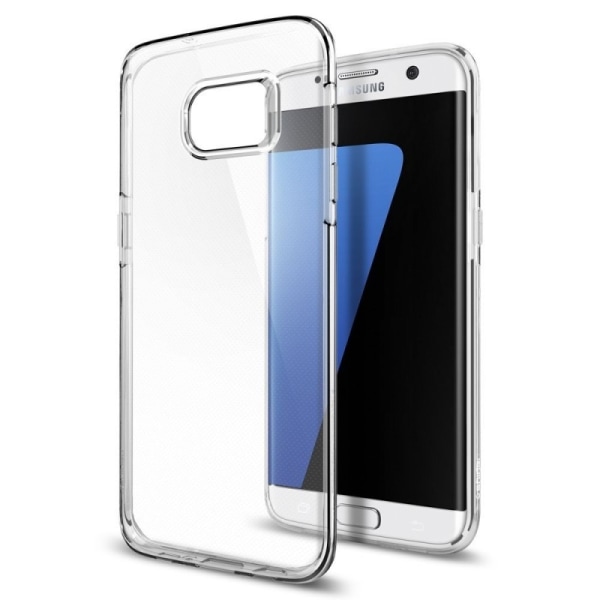 Samsung S7 Edge stødabsorberende silikonecover Enkelt Transparent