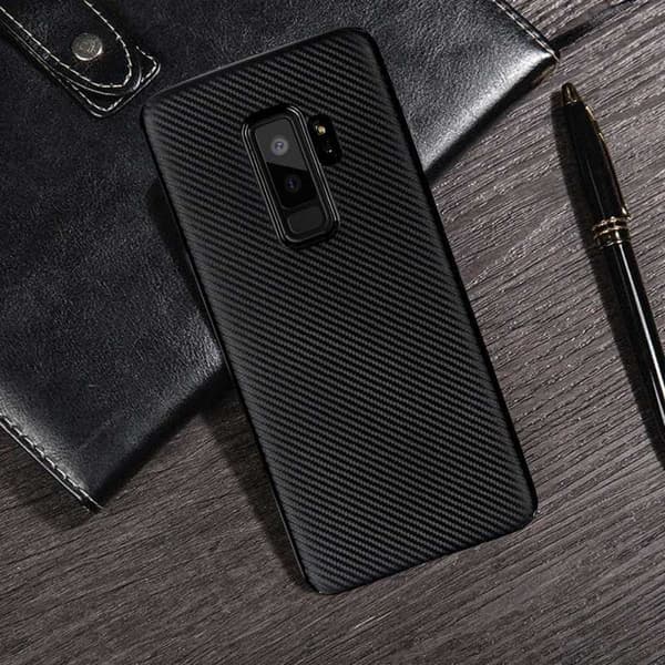 Samsung Galaxy S9 Plus iskunkestävä suojus FullCarbon V2 Svart