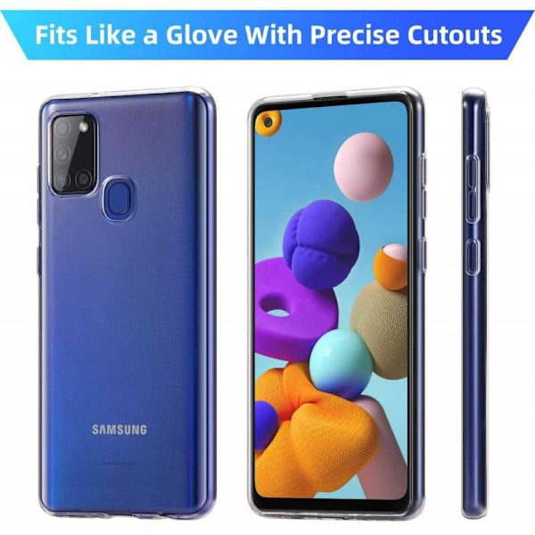 Samsung A21s Stötdämpande Mjukt Skal Simple Transparent