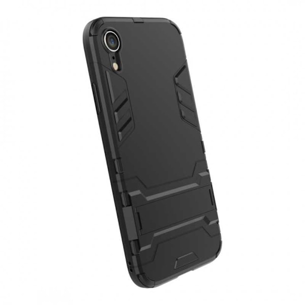 iPhone XR iskunkestävä kotelo jalustalla ThinArmor Black