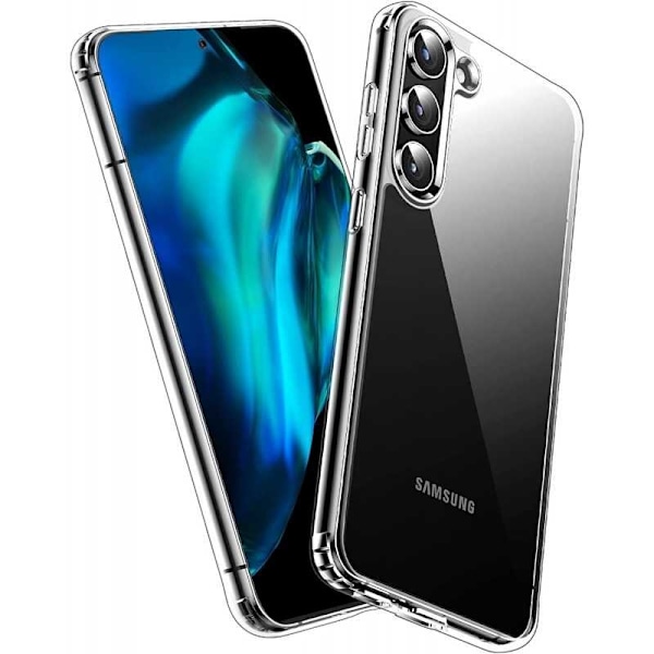 Samsung S23 Plus Stødabsorberende silikonetui Simple Transparent