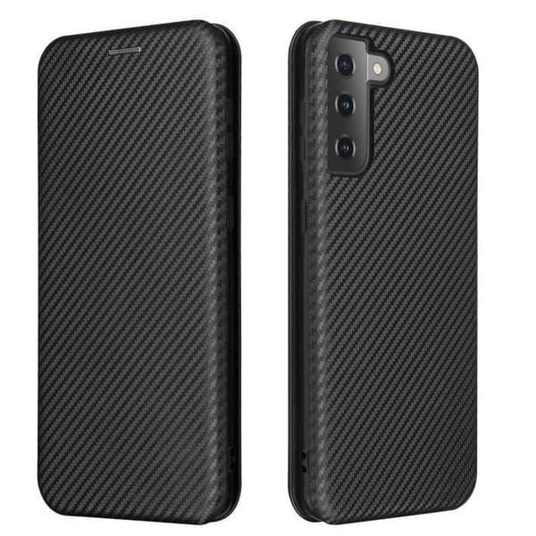 Samsung S21 Plus Flip Case -korttipaikka CarbonDreams Black