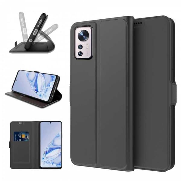 Xiaomi 12 Flipfodral Skin Pro V2 med Kortfack Svart