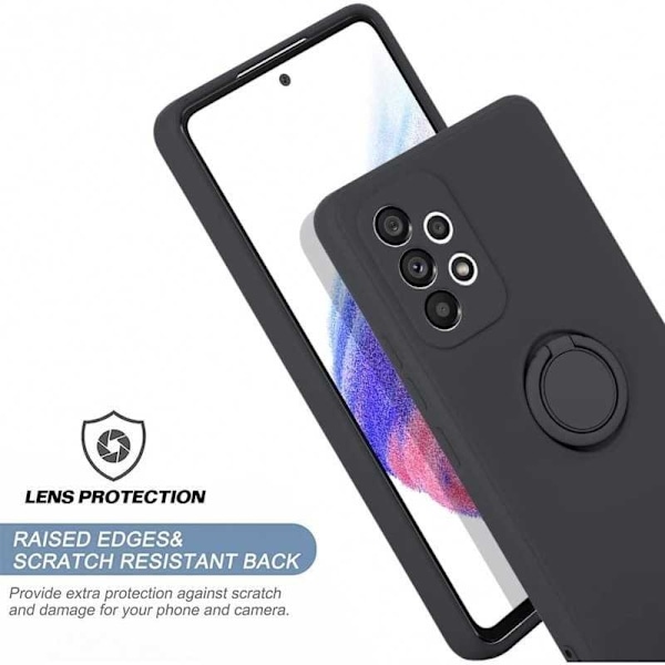 Samsung A52 / A52s iskunkestävä kotelo CamShield-renkaan pidikkeellä Rosa