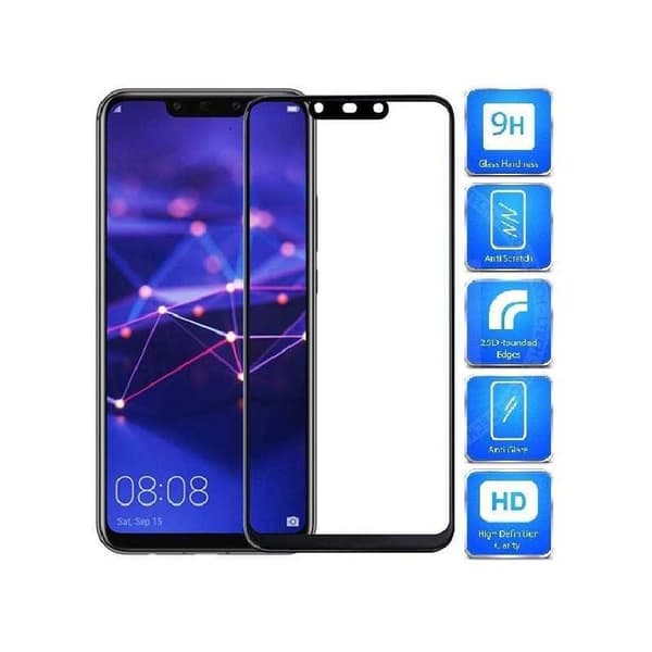 Mate 20 Härdat Glas 0.26mm 2.5D 9H Fullframe HMA-L29 Transparent