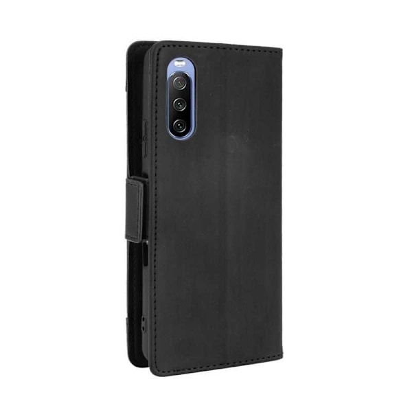 Xperia 10 IV Plånboksfodral PU-Läder 6-FACK Winston V3 Svart