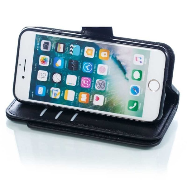 iPhone 7 / 8 / SE (2020&2022) Praktisk Plånboksfodral med 12-Fack Array V4 Black