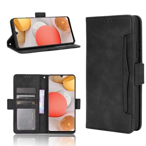 Samsung A42 5G tegnebog etui PU læder 6-SLOT Winston V3 Black