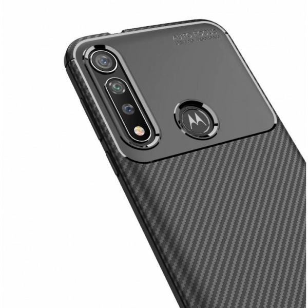 Motorola Moto G8 Plus Støtsikker Slim Cover FullCarbon V4 Black