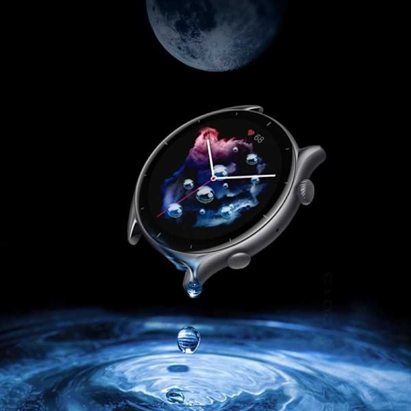 2-PACK Amazfit GTR 3 FullFrame 3D Härdat glas 0.26mm 9H Transparent