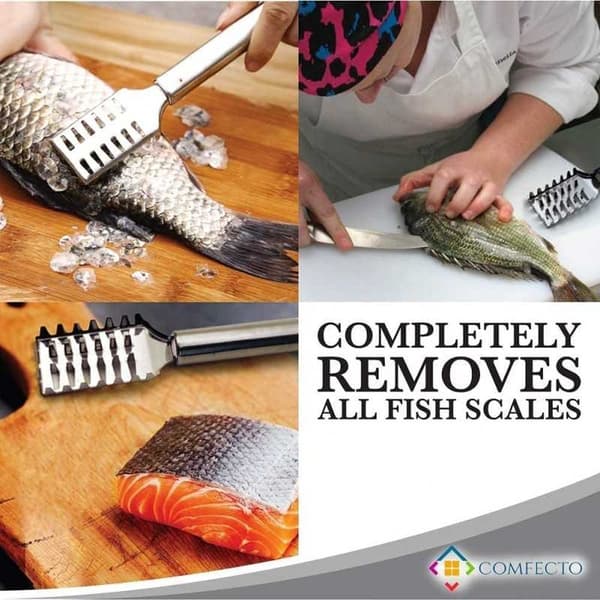 Fiskfjäll Cleaner ruostumaton teräs Silver