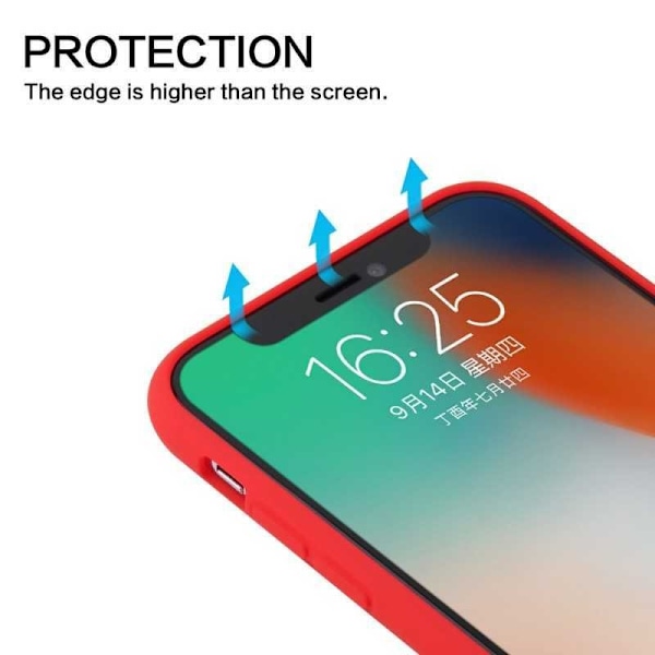 iPhone XS Max gummibelagt mat sort silikonecover Svart