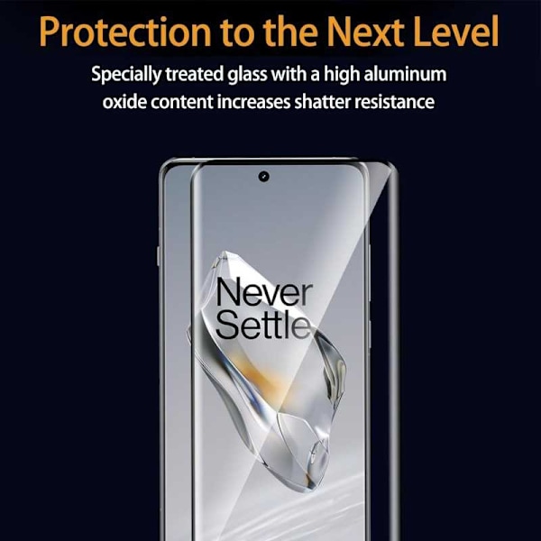 Oneplus 12 Härdat Glas 0.26mm 3D 9H Fullframe