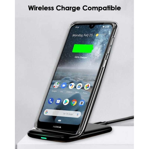 Nokia 4.2 Stöttåligt Genomskinligt Skal Simple Transparent