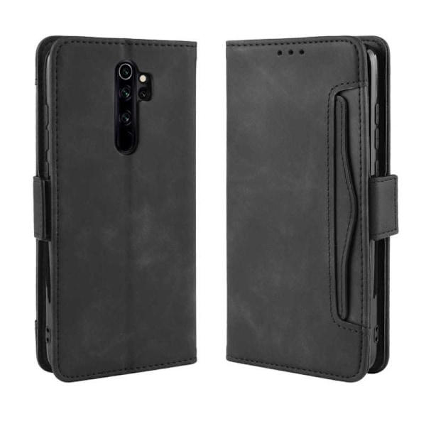 Xiaomi Redmi Note 8 Pro lompakkokotelo PU-nahkainen 6-taskuinen Winston V3 Black