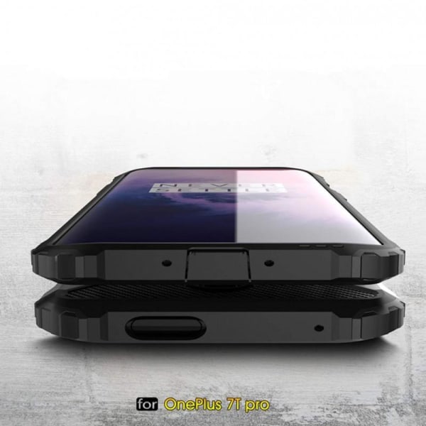 OnePlus 7T Pro Iskunkestävä SlimArmor-suojus Black