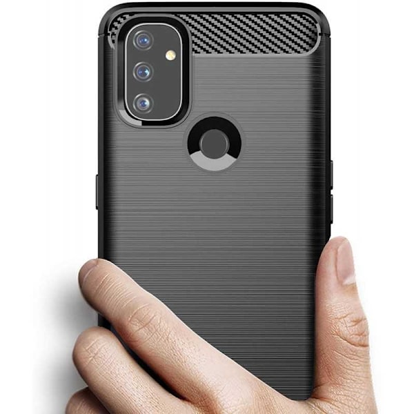 Oneplus Nord N100 Iskunkestävä Iskunvaimennuskuori SlimCarbon Black