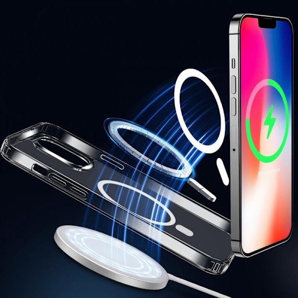 iPhone XR Transparent Stötdämpande Skal MagSafe-Kompatibelt Transparent