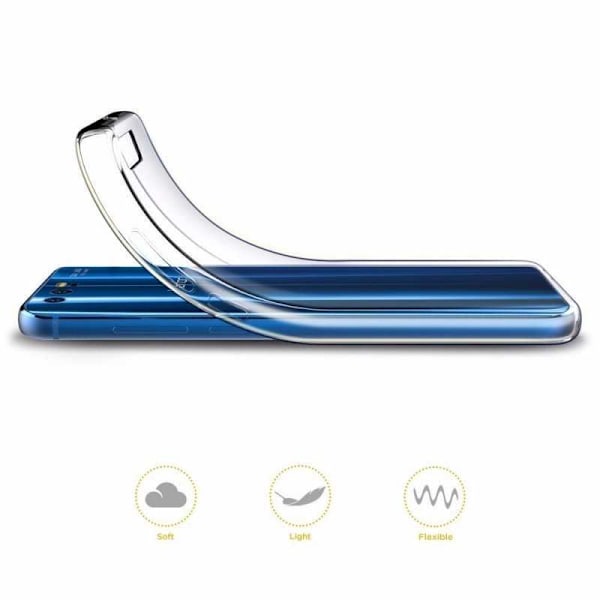Honor 10 stødabsorberende silikoneskal Enkel Transparent