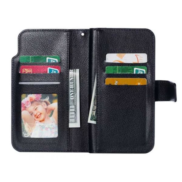 Samsung A7 2018 Praktisk Plånboksfodral med 12-Fack Array V4 Black