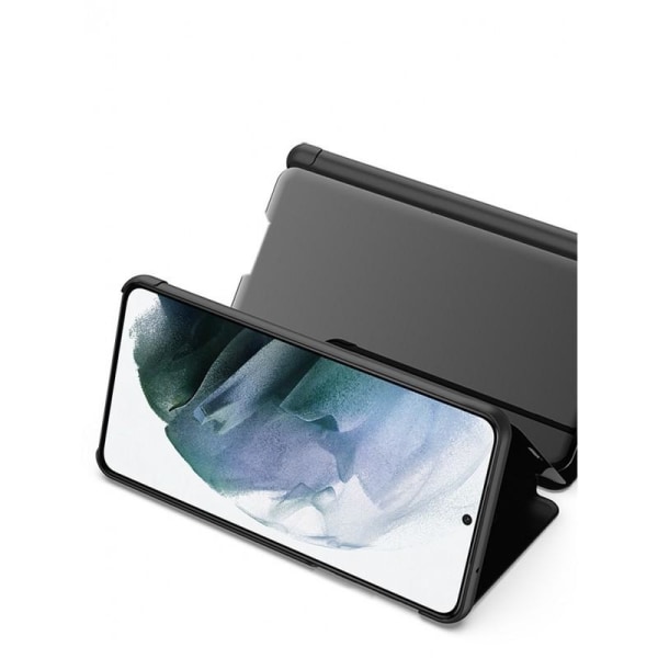 Samsung S23 Ultra Smart Flip Case Clear View Seisova V2 Rocket Black