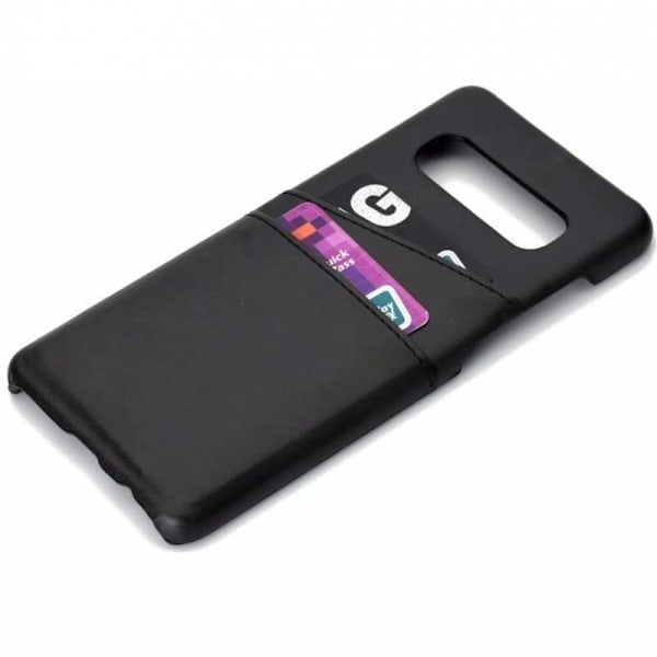 Samsung S10 Plus stødabsorberende kortholder Retro V2 Svart