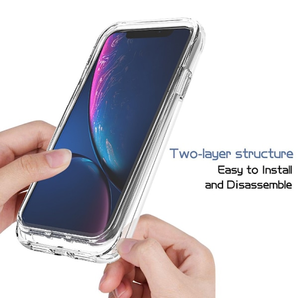 iPhone XR Heltäckande Premium 3D Skal 3in1 ThreeSixty Clear